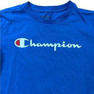 Champion Youth Boys T-Shirt Size Medium Blue Active Wear‎ Champions
